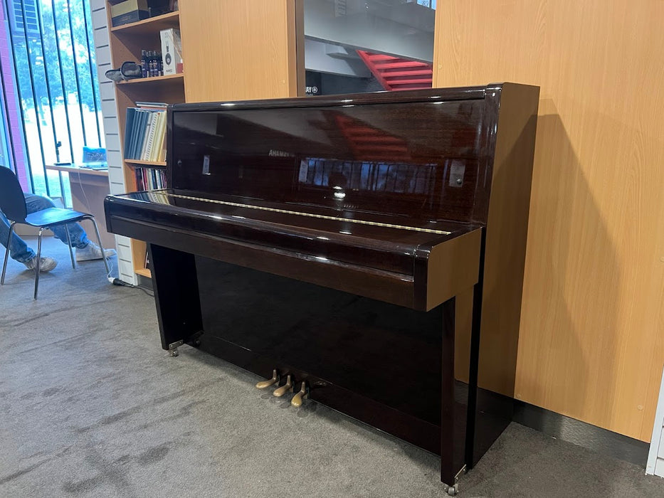 JVC V-12A 108cm Preowned Upright Piano 16701697 - Polished Mahogany