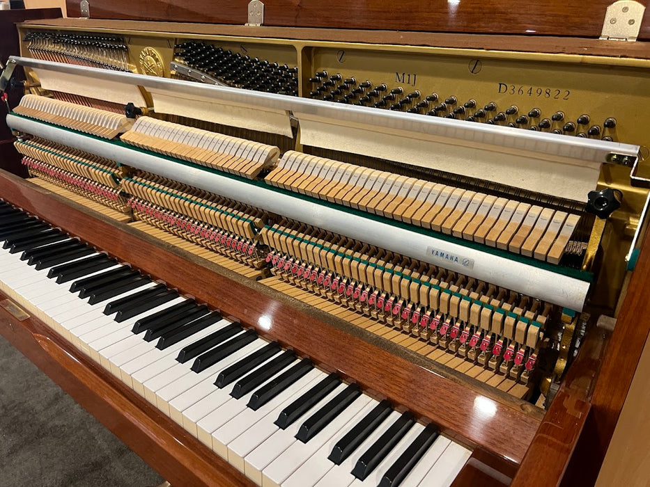 Yamaha M1J 108cm Preowned Upright Piano 3649822 - Polished Mahogany