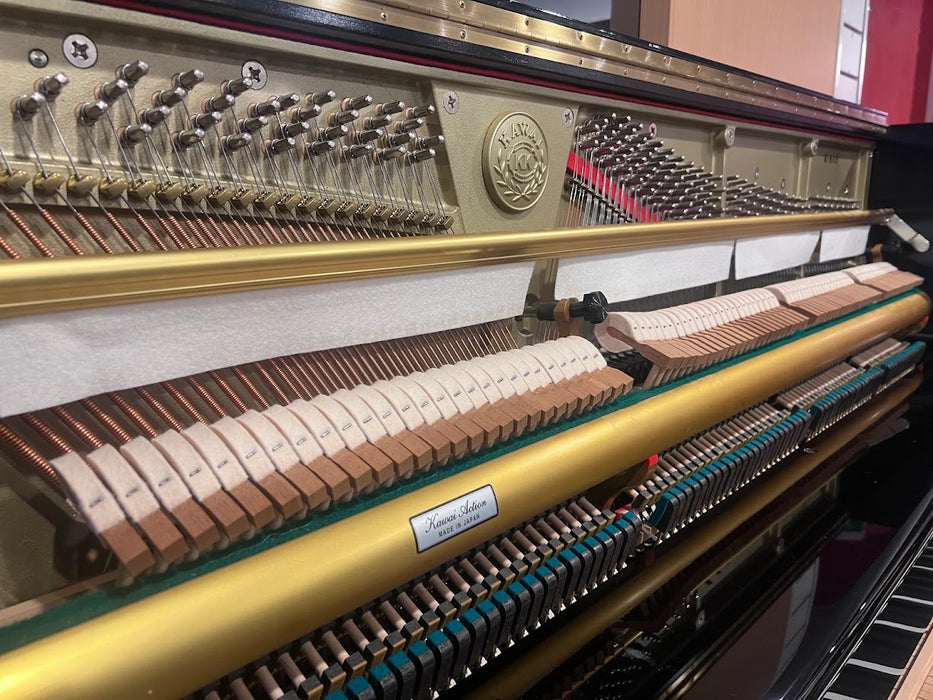 Kawai K-8AS 132cm Preowned Upright Piano 2606361 - Polished Ebony