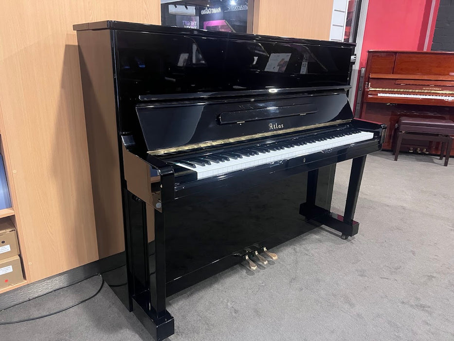 Atlas NA-101 121cm Preowned Upright Piano - Polished Ebony