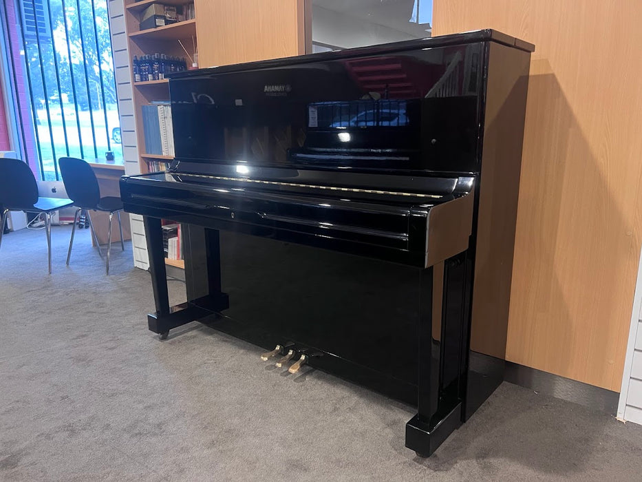 Atlas NA-101 121cm Preowned Upright Piano - Polished Ebony