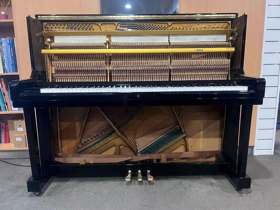 Atlas NA-101 121cm Preowned Upright Piano - Polished Ebony