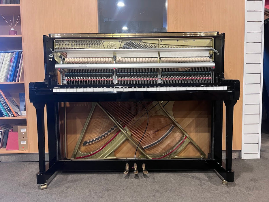 Kawai K-3 122cm Preowned Upright Piano 2645502 - Polished Ebony