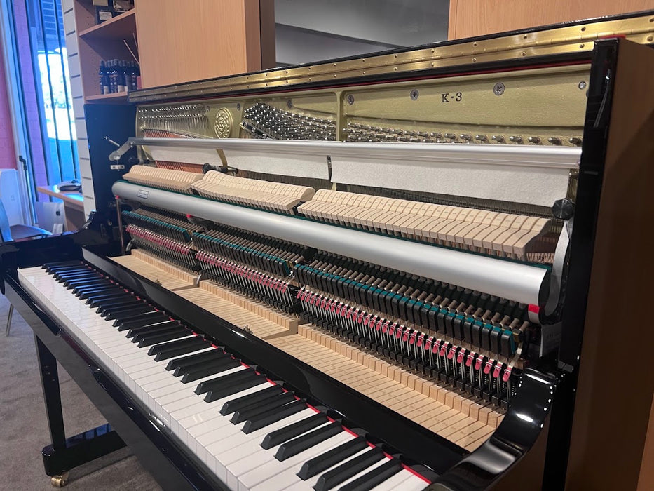 Kawai K-3 122cm Preowned Upright Piano 2645502 - Polished Ebony