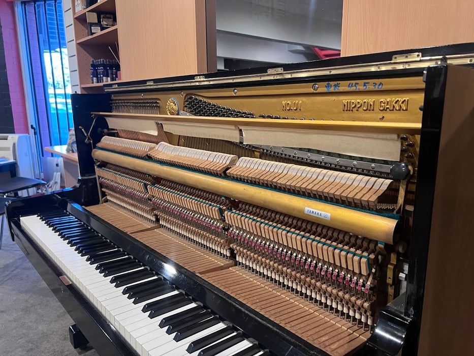 Yamaha U1 121cm Preowned Upright Piano - Polished Ebony