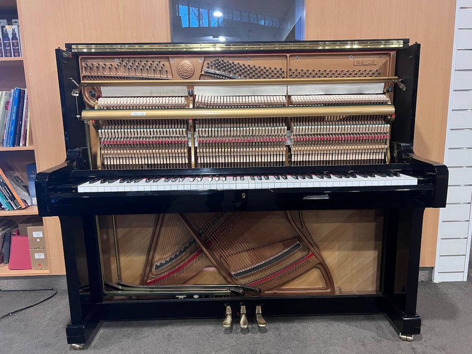 Kawai NS-25 127cm Preowned Upright Piano 1657282 - Polished Ebony
