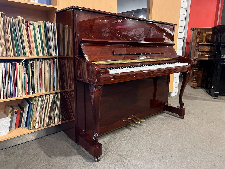 Alex Steinbach JS121FD 121cm Preowned Upright Piano IJQHU0749 - Polished Dark Walnut