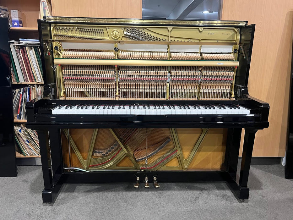 Yamaha U30A 131cm Preowned Upright Piano 5306432 - Polished Ebony