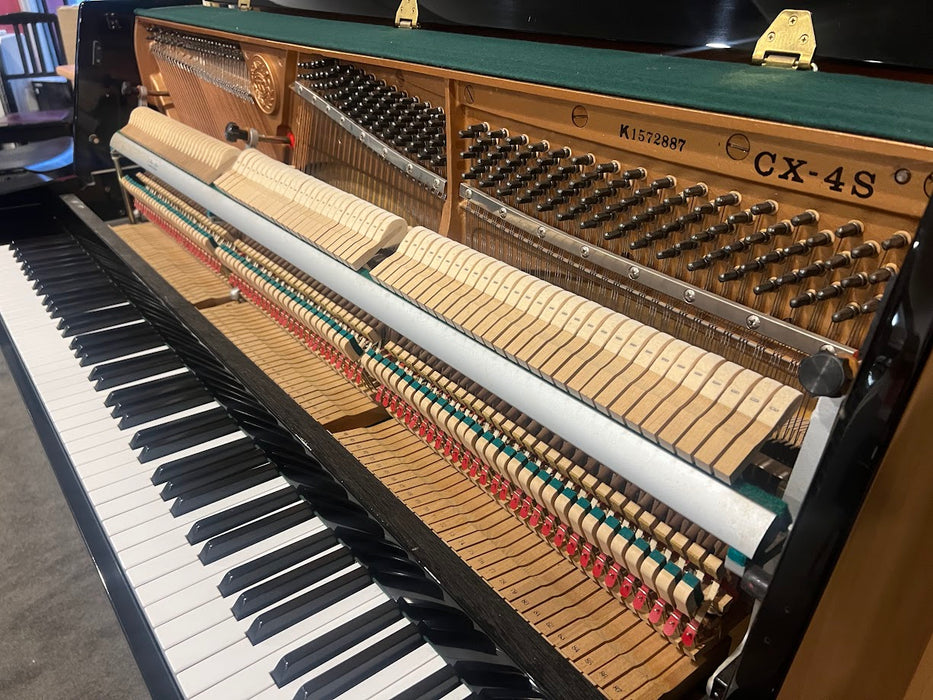 Kawai CX-4S 104cm Preowned Upright Piano 1572887 - Polished Ebony