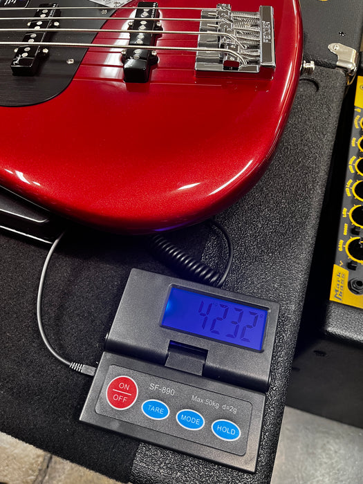 Fender American Ultra II Jazz Bass Maple Fingerboard - Sinister Red - US24063033