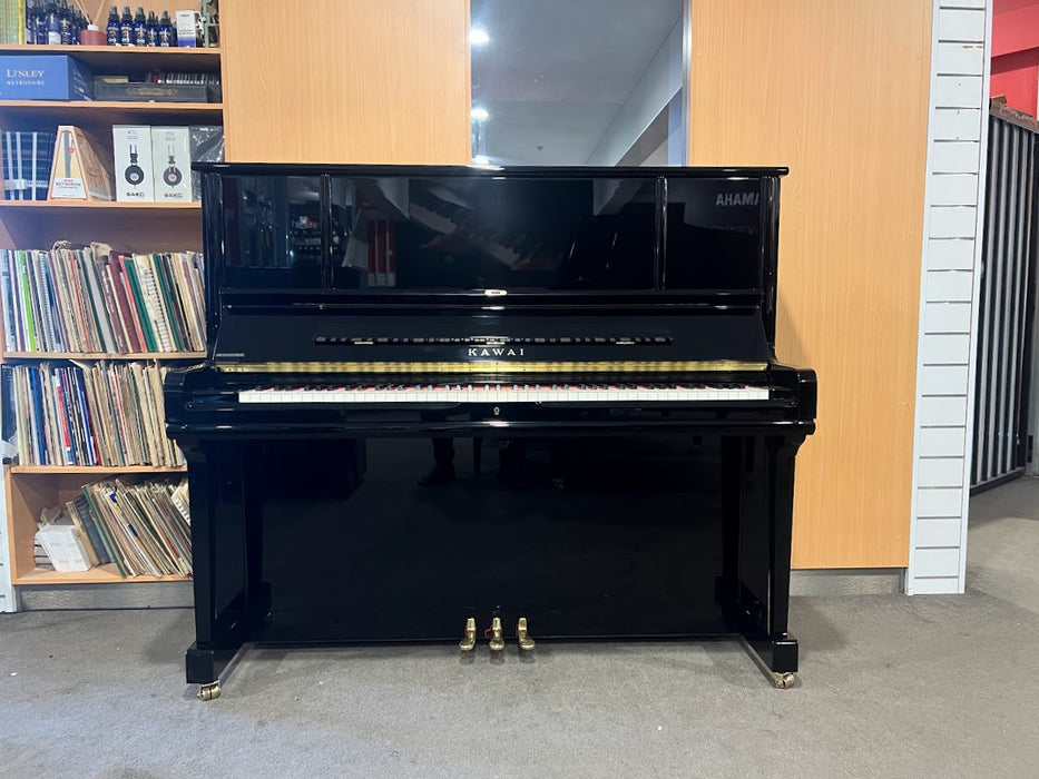 Kawai K6 132cm Preowned Upright Piano 2590215 - Polished Ebony