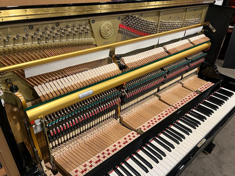 Kawai K6 132cm Preowned Upright Piano 2590215 - Polished Ebony