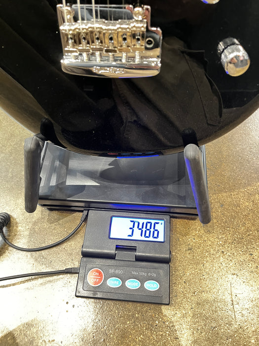 Ernie Ball Music Man Luke 4 HH Electric Guitar - Black Sparkle - H08346