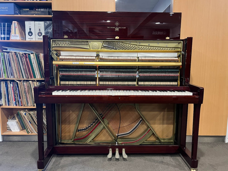 Kawai K-500 Preowned Upright Piano 2748505 - Polished Mahogany