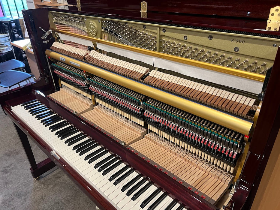 Kawai K-500 Preowned Upright Piano 2748505 - Polished Mahogany