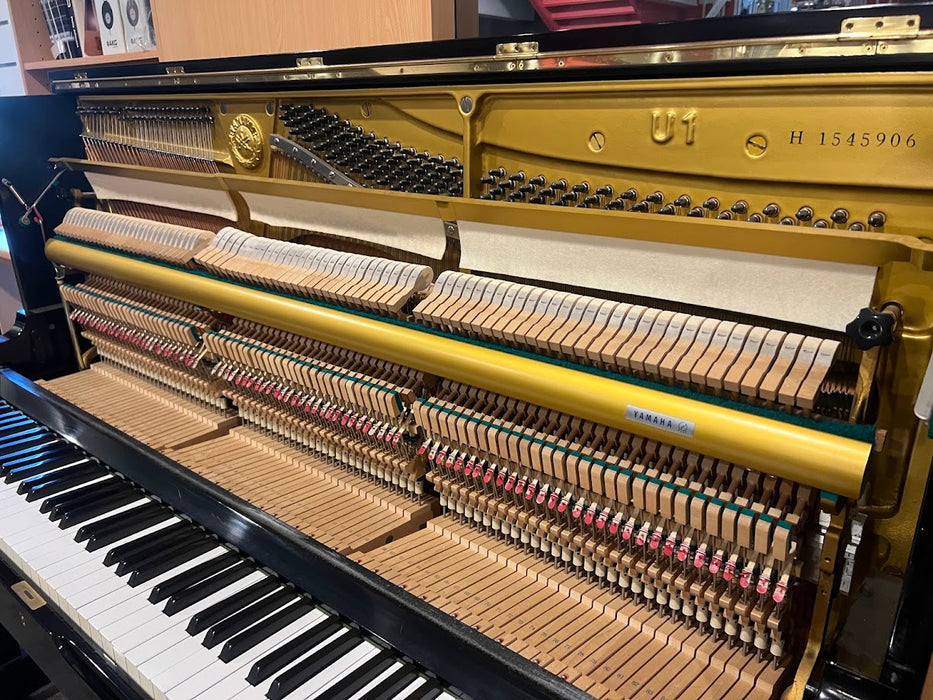 Yamaha U1H 121cm Preowned Upright Piano - Polished Ebony