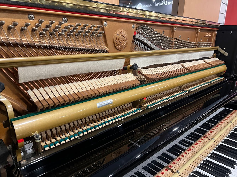 Kawai US60 131cm Preowned Upright Piano 1446244 - Polished Ebony