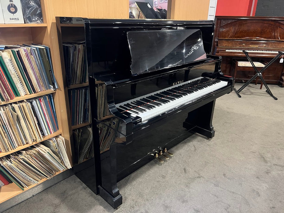 Kawai US60 131cm Preowned Upright Piano 1446244 - Polished Ebony