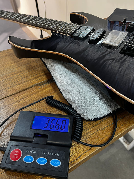 Ibanez RG8870 BRE J-Custom Electric Guitar w/Case - Black Rutile