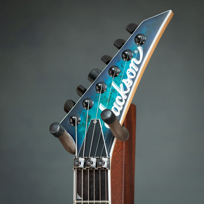 Jackson Pro Series Soloist SL2P MAH Electric Guitar - Aqua Shock - Preowned