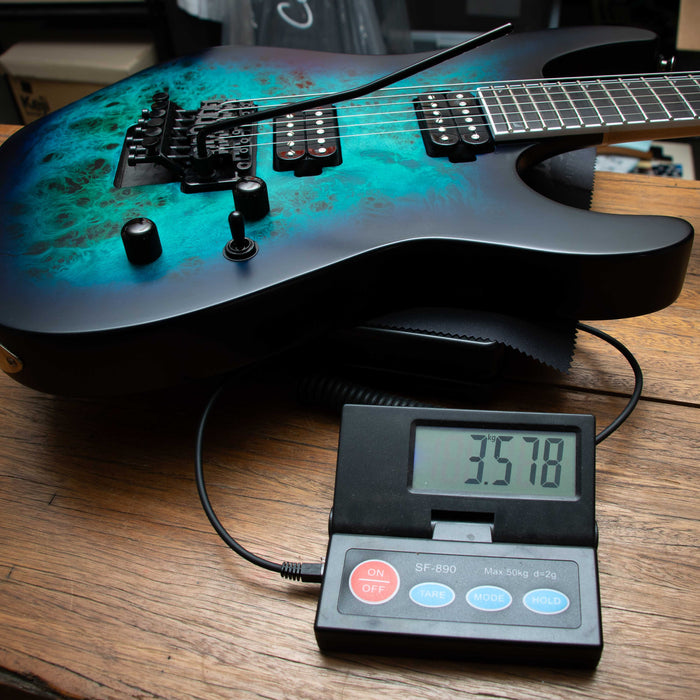 Jackson Pro Series Soloist SL2P MAH Electric Guitar - Aqua Shock - Preowned