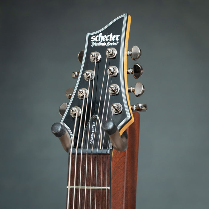 Schecter Damien Elite-8 8 String Electric Guitar - Crimson Red Burst - Preowned