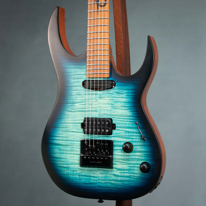 Solar SB1.6FOB Evertune - Flame Ocean Blue Burst Matte - Preowned