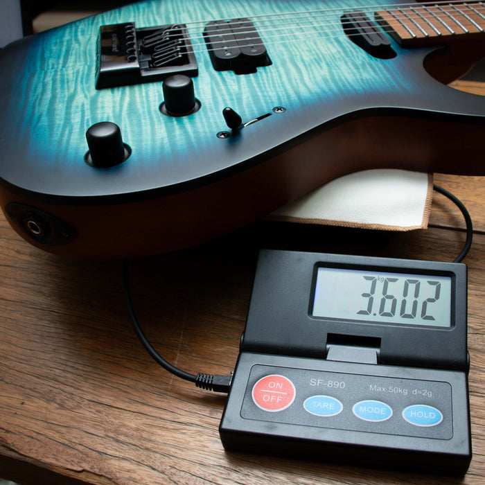 Solar SB1.6FOB Evertune - Flame Ocean Blue Burst Matte - Preowned