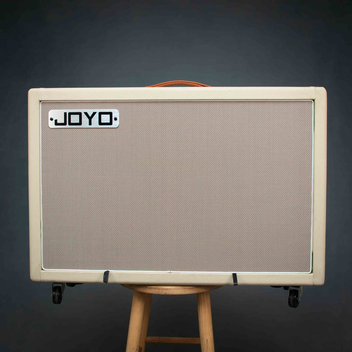 JOYO 212V 2x12 Inch Celestion V30 Speaker Cabinet - Cream - Preowned