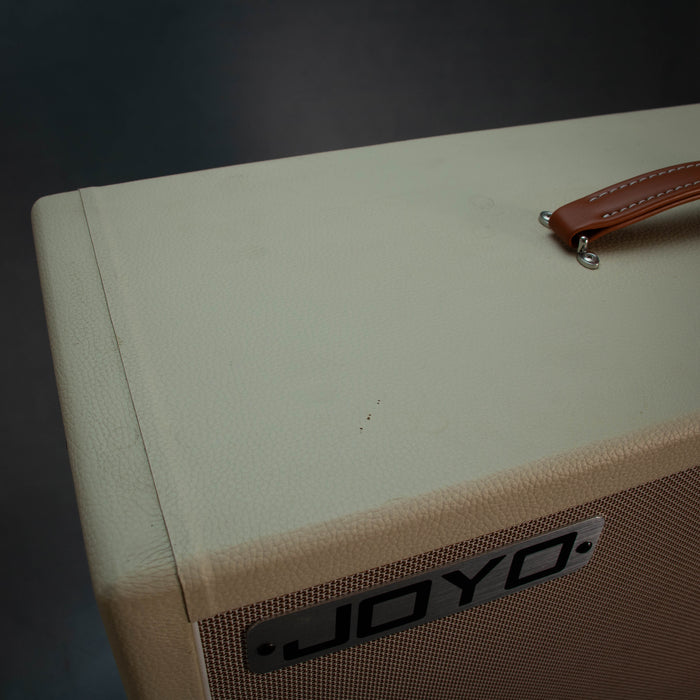 JOYO 212V 2x12 Inch Celestion V30 Speaker Cabinet - Cream - Preowned
