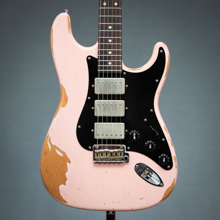 Suhr 2017 Classic S Antique Extra Heavy Aging Triple Thornbucker w/Case - Shell Pink - Preowned