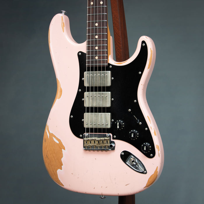 Suhr 2017 Classic S Antique Extra Heavy Aging Triple Thornbucker w/Case - Shell Pink - Preowned