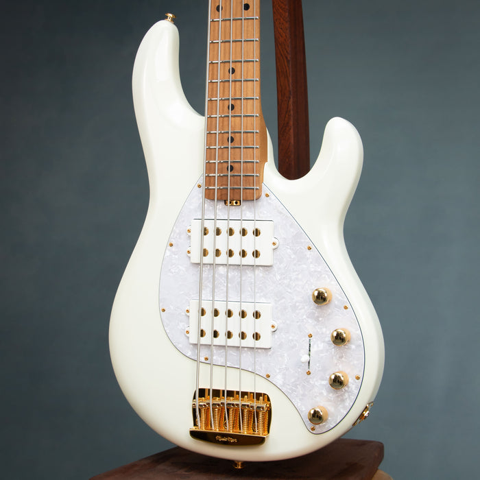 Ernie Ball Music Man 2024 StingRay 5 Special HH 5 String w/Bag - Ivory White - Preowned