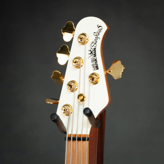 Ernie Ball Music Man 2024 StingRay 5 Special HH 5 String w/Bag - Ivory White - Preowned