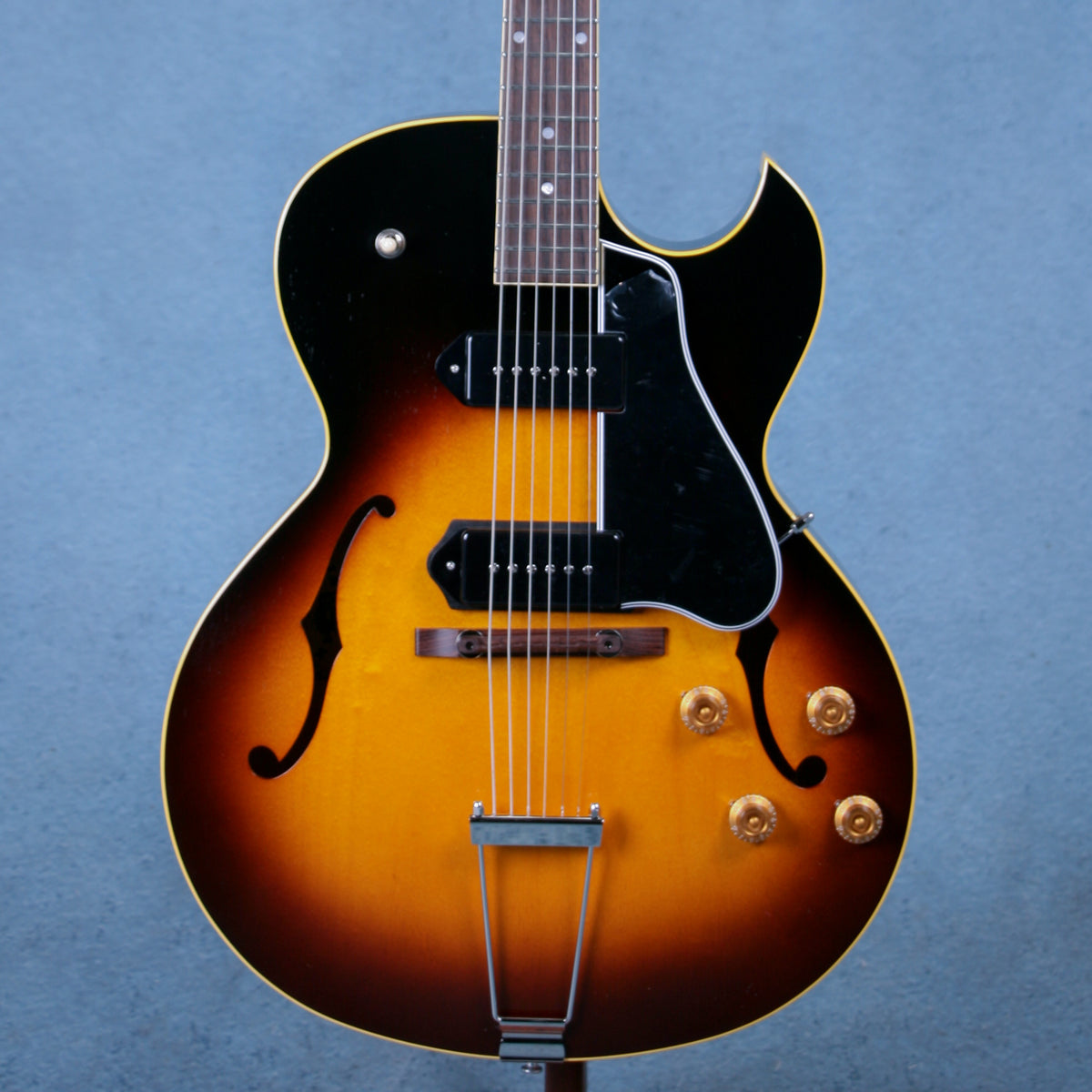 King Snake Curtis Deep Body P90 Hollow Body Guitar - Tobacco