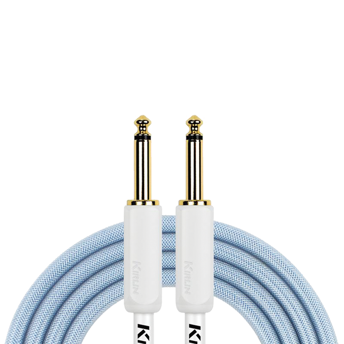 Kirlin KIPW201WBL-10 Pvc Woven Premium Plus Instrument Cable 10ft - Blue
