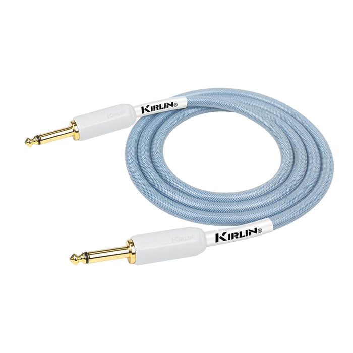 Kirlin KIPW201WBL-10 Pvc Woven Premium Plus Instrument Cable 10ft - Blue