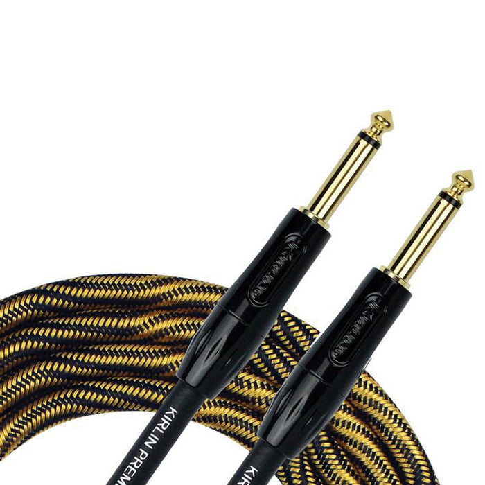 Kirlin IWB201WB 20ft Premium Plus Instrument Cable - Wave Yellow