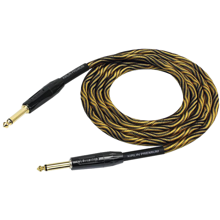 Kirlin IWB201WB 20ft Premium Plus Instrument Cable - Wave Yellow