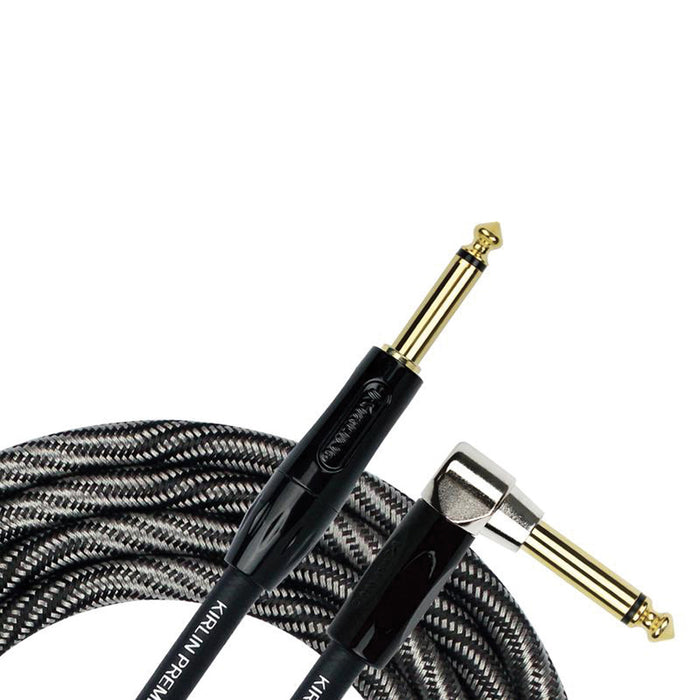 Kirlin IWB202WBW 10ft Premium Plus Instrument Cable Ra - Straight - Wave Black