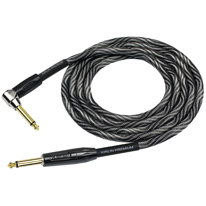 Kirlin IWB202WBW 20ft Premium Plus Instrument Cable Ra - Straight - Wave Black