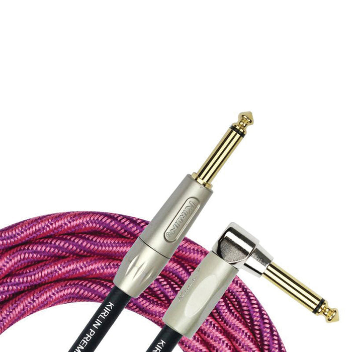 Kirlin IWB202WPP 20ft Premium Plus Instrument Cable Ra - Straight - Wave Pink