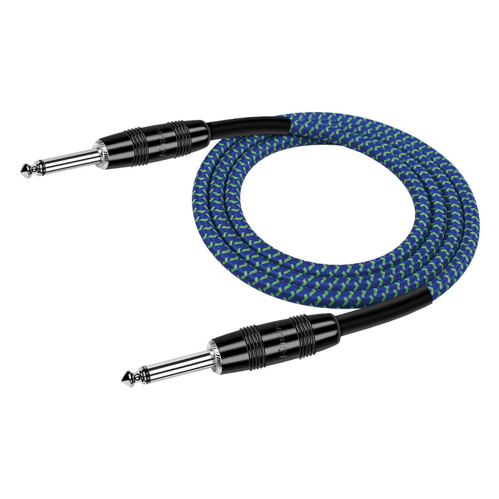 Kirlin KIWC201BL-10 IWC201BL 10ft Entry Woven Instrument Cable - Blue