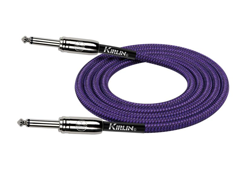 Kirlin IWC201PU 10ft Entry Woven Instrument Cable - Purple