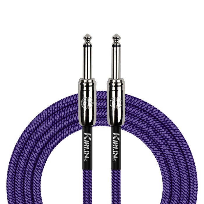 Kirlin IWC201PU 10ft Entry Woven Instrument Cable - Purple
