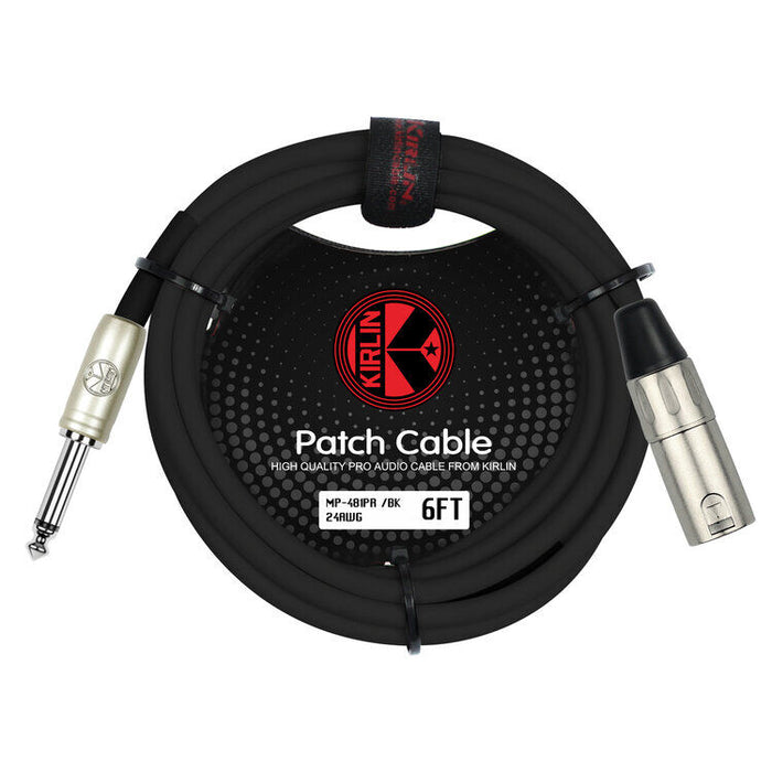 Kirlin KMP481PR 10ft Male Xlr - Jack Cable
