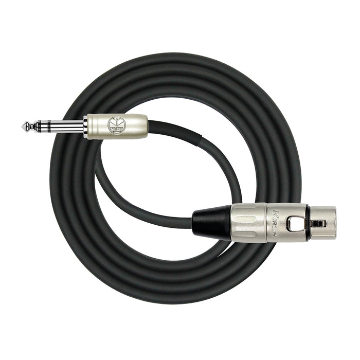 Kirlin KMP484PR-3 Female Xlr - 6.5 Stereo Jack Cable - 3ft