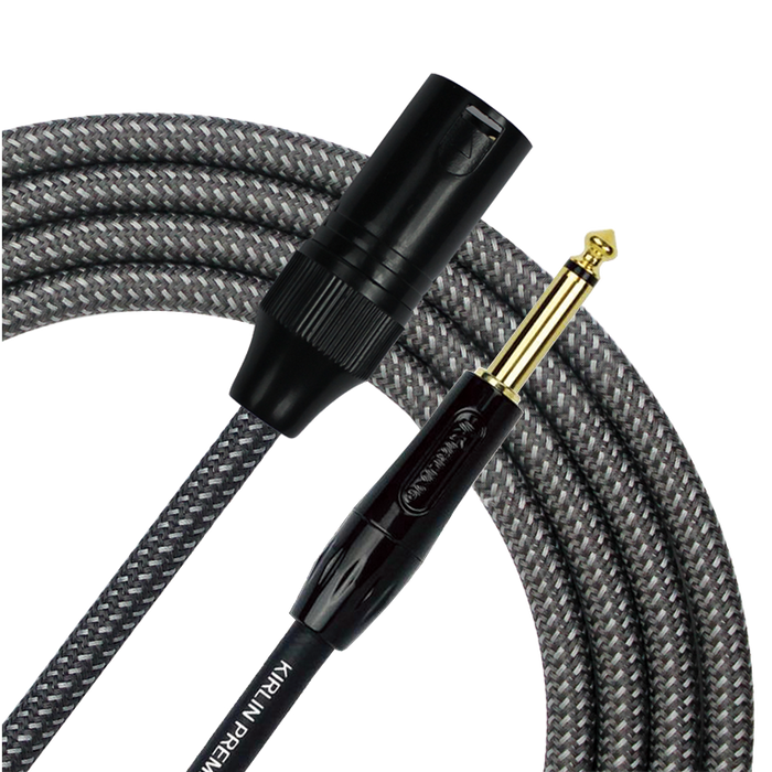 Kirlin KMWB271BFG-10 Premium Plus 10ft Xlr Male - Jack Mic Patch Cable