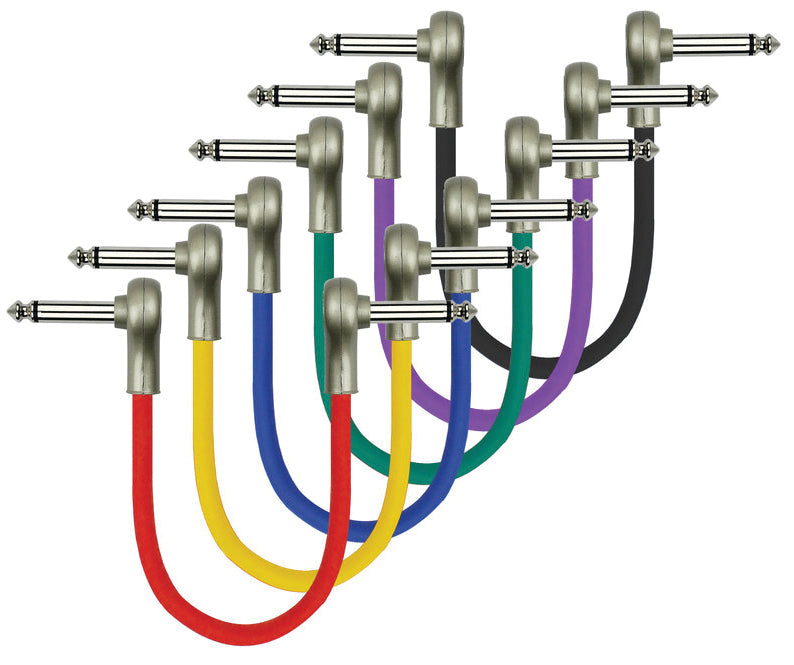 Kirlin PAN6243-1 Patch Cables Multi Colour 1ft 6 Pack