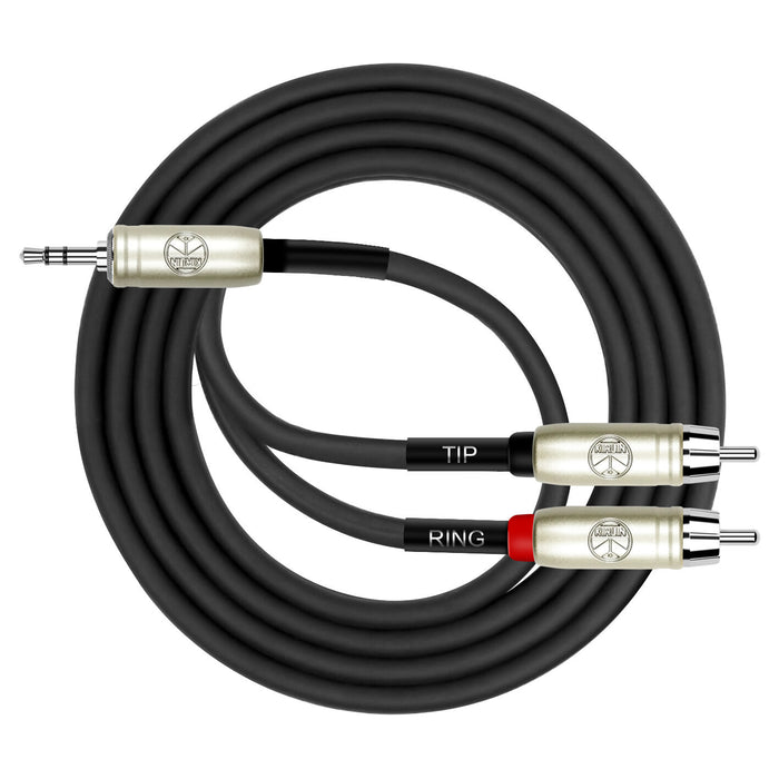 Kirlin KY364-10 Cable 10ft 3.5MM Stereo - 2 X Rca